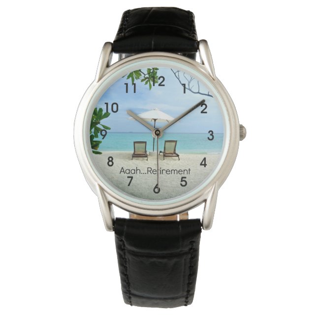 Aaah... Ruhestand Armbanduhr (Vorderseite)