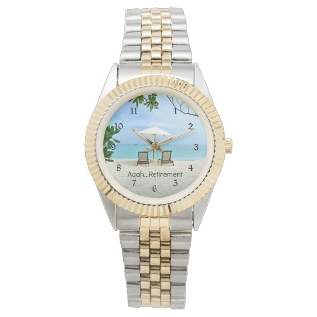 Aaah... Ruhestand Armbanduhr (Vorderseite)