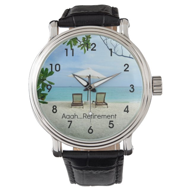 Aaah... Ruhestand Armbanduhr (Vorderseite)