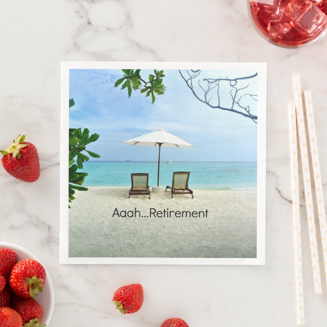 Aaah... Ruhestand Serviette (Beispiel)