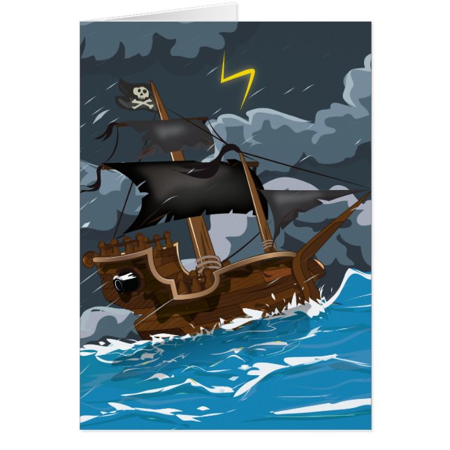 AAAR! Altes Piratenschiff im Sturm (Vorne)
