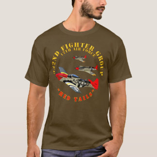 AAC 332nd Fighter Group 12th AF Red Schwanzes T-Shirt