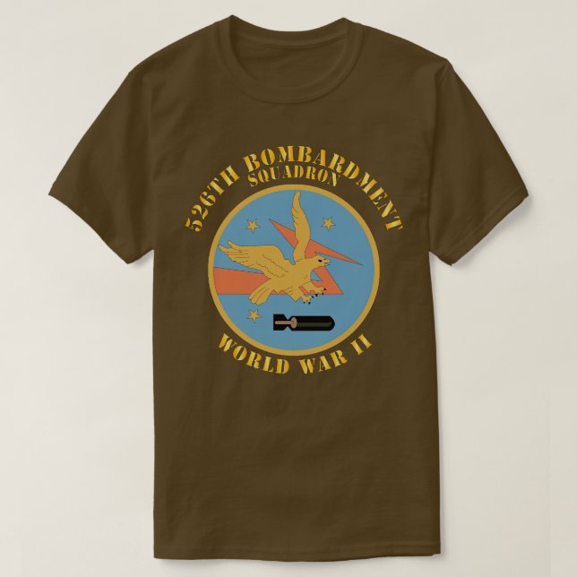AAC 526. Bombardment Squadron WWII X T-Shirt (Design vorne)