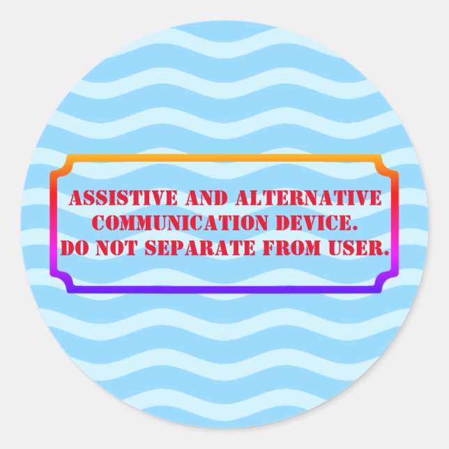 AAC-Farbe nicht wegnehmen Runder Aufkleber (Vorderseite)