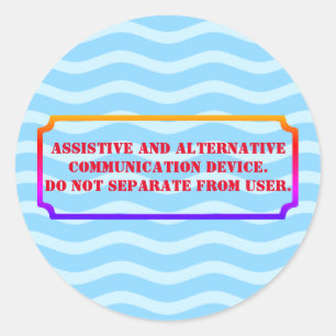 AAC-Farbe nicht wegnehmen Runder Aufkleber