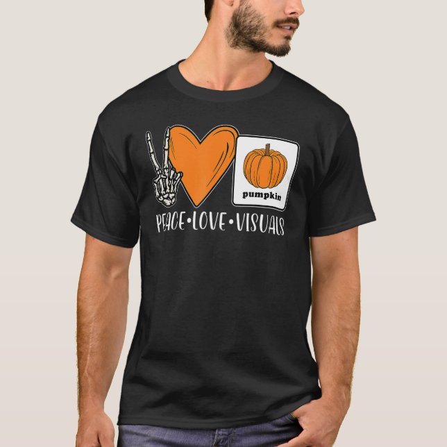 Aac Speech Therapy Slpa Group Halloween Aac Fall D T-Shirt (Vorderseite)