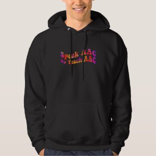 AAC sprechen, um AAC-Kerntafel-Sprechtherapeut zu Hoodie