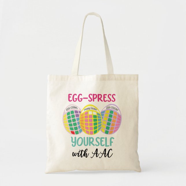 AAC-Tasche zu Ostern: "EGG-Spress yourself" Tragetasche (Vorne)