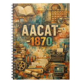 AACAT-1870 Archives Research Spiral Notebook Notizblock