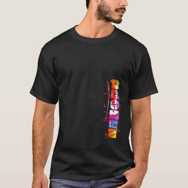 Aachen Cityscape Aachen Skyline T-Shirt (Vorderseite)