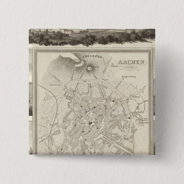 Aachen, Deutschland Button (Vorderseite)