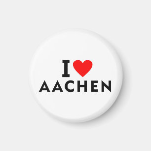 Aachen Deutschland Liebesstadt Herz wie Reise Magnet