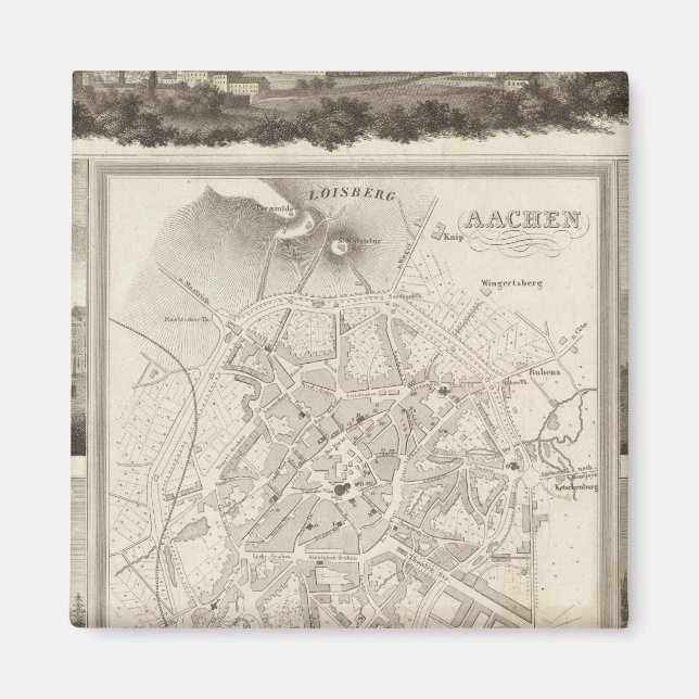 Aachen, Deutschland Magnet (Vorne)