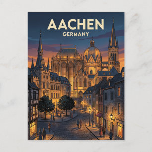 Aachen Deutschland Postkarte