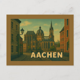 Aachen Deutschland Stadt Kunst Postkarte