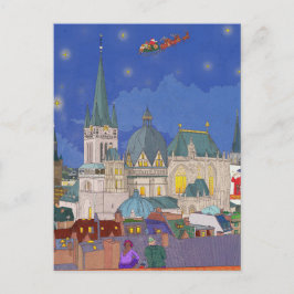 Aachen Deutschland Weihnachtsfeier Whimsikkunst Postkarte