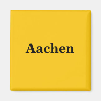 Aachen Magnet Schild Gold Gleb
