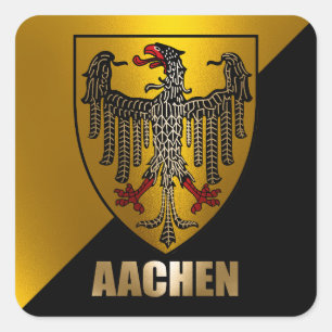 Aachen Quadratischer Aufkleber