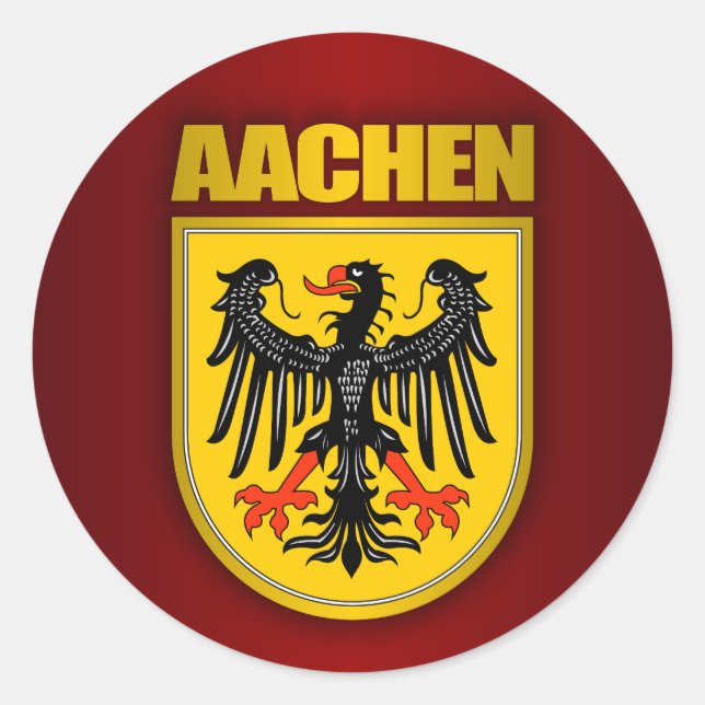 Aachen Runder Aufkleber (Vorderseite)