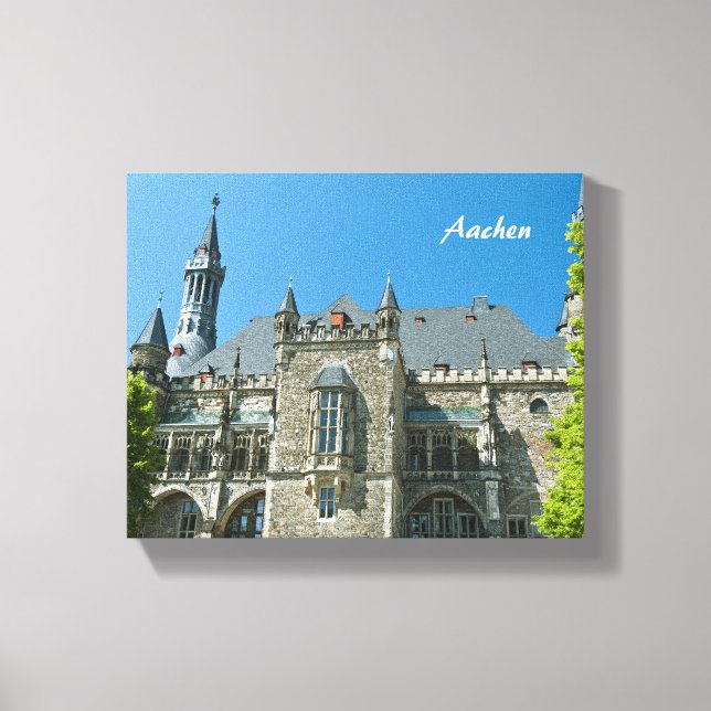 Aachen Wrapped Canvas Leinwanddruck (Vorderseite)