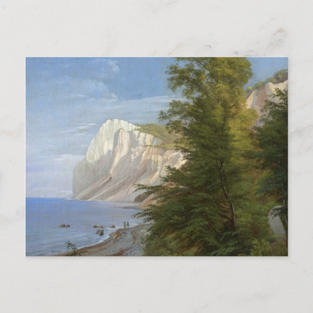 Aagaard Isle of Mon Chalk Cliffs Dänemark Malerei Postkarte (Vorderseite)
