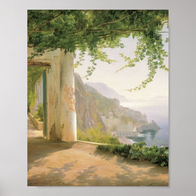 Aagaard Loggia Amalfi Italien Malerei Poster (Vorne)