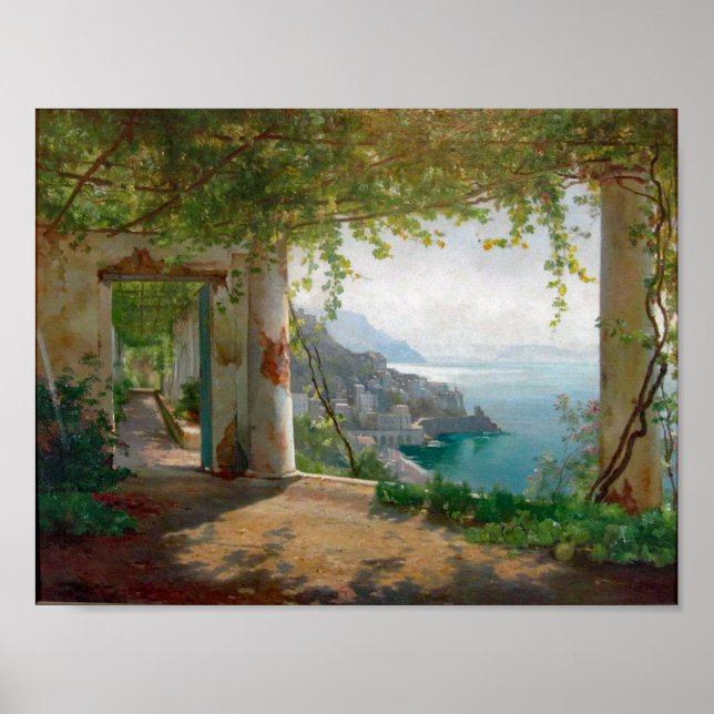 Aagaard Loggia Amalfi Italien Malerei Poster (Vorne)