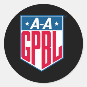 Aagpbl All American Professional Baseball League Runder Aufkleber