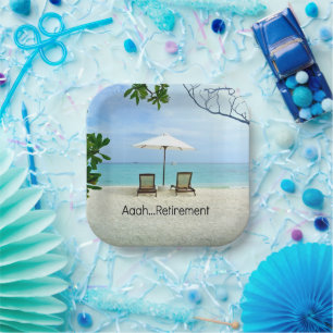 Aah... Pensionierung, populäres Design, Pappteller