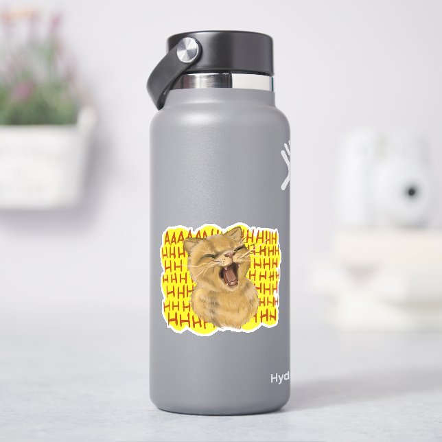 AAHHnimal - Katze Aufkleber (HydroFlask)