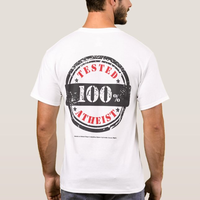AAI getesteter Atheist Men-T - Shirt (Rückseite)