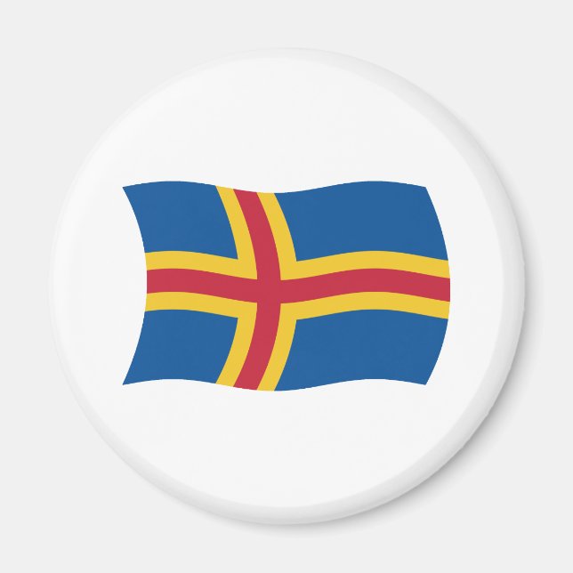 Aaland-Flaggenmagnet Magnet (Vorne)