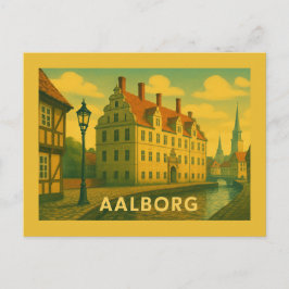 Aalborg Denmark Cityscape Postkarte