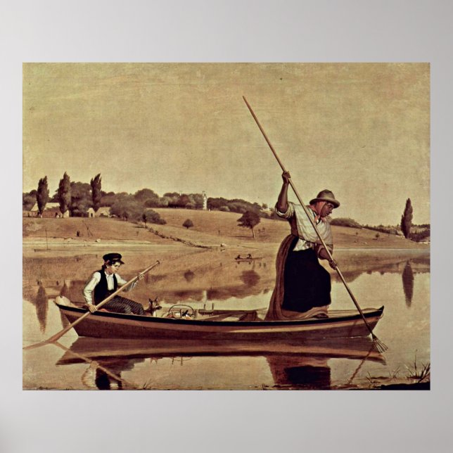 Aale in Setauket von William Sidney Mount Poster (Vorne)