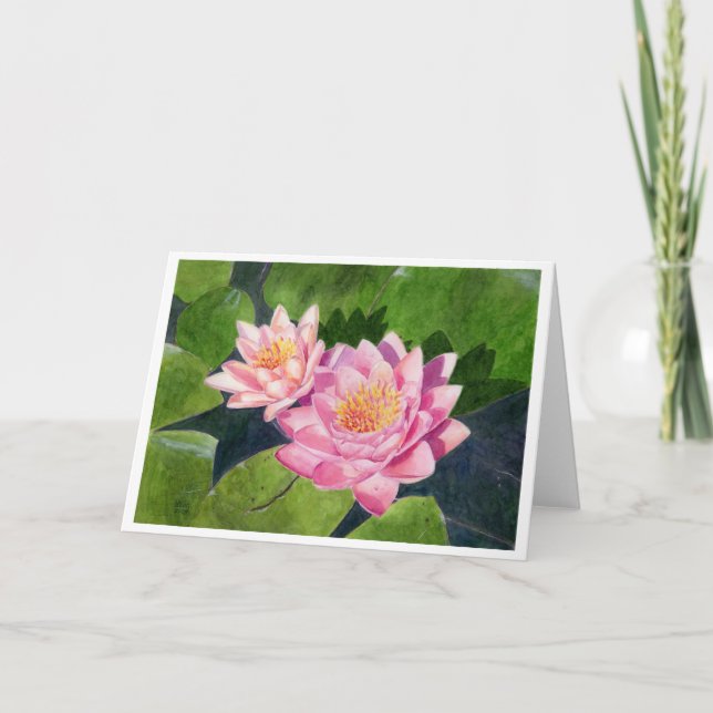 Aalen in der Sun-Aquarellkunst-Grußkarte Karte (Vorderseite)