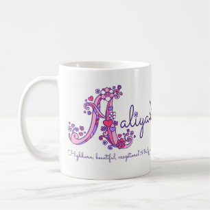Aaliyah dekorative A Monogramm-Tasse Tasse