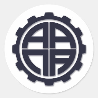 AANA GEAR RUNDER AUFKLEBER