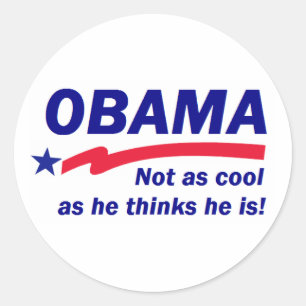 aaobamacool runder aufkleber