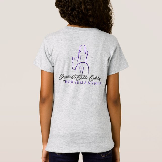 AAOH Girls' T - Shirt mit mehrfarbigen Buchstaben (Rückseite)