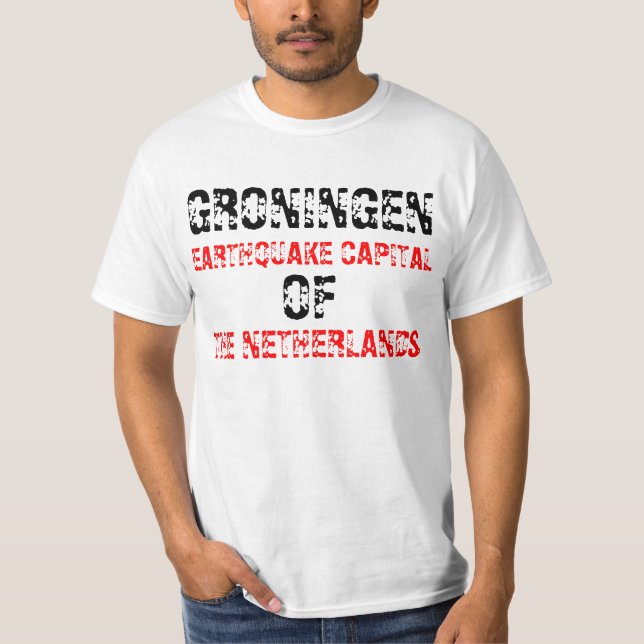 Aardbeving Groningen T-Shirt (Vorderseite)