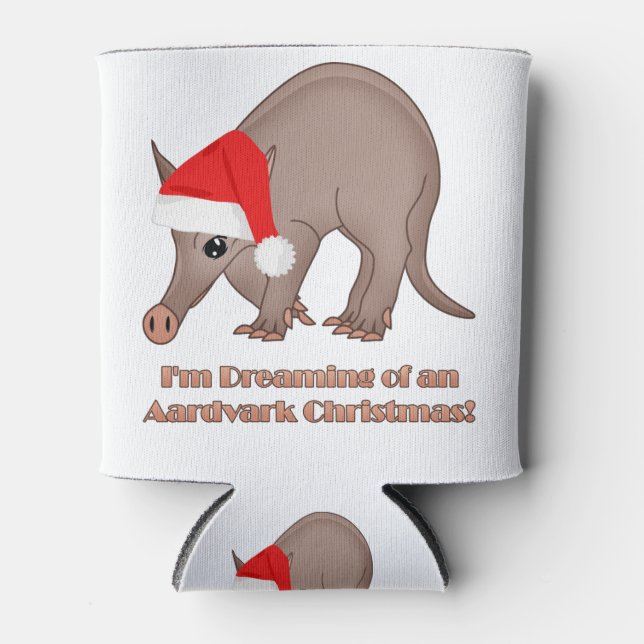 Aardvark Christmas Dosenkühler (Vorderseite)