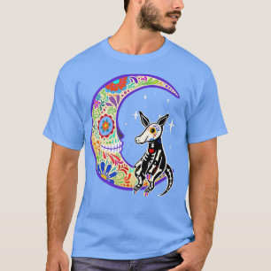 Aardvark Dia de Los Muertos Skeleton  T-Shirt
