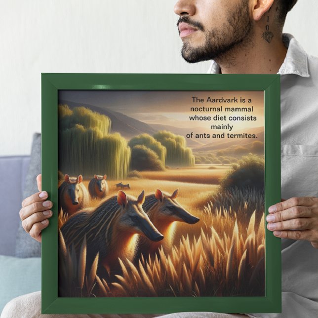 Aardvark Harmonie in der Natur Poster (Von Creator hochgeladen)