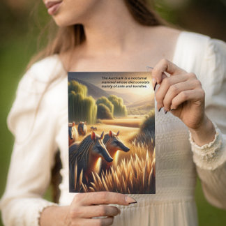 Aardvark Harmonie in der Natur Postkarte