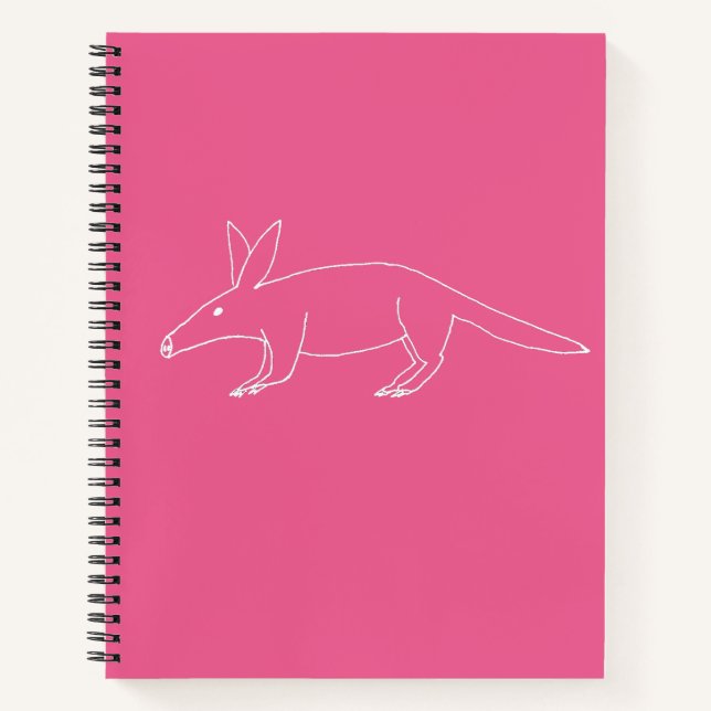 Aardvark Schlecht Gezeichnet Notebook Notizbuch (Vorderseite)