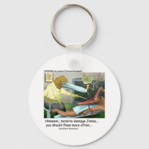 Aardvark-Zahnmedizin Lustige Geschenke & Sammlerst Schlüsselanhänger