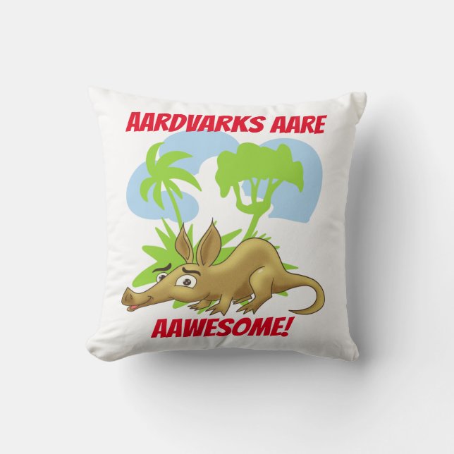Aardvarks Aare Aawesome Kissen (Vorderseite)