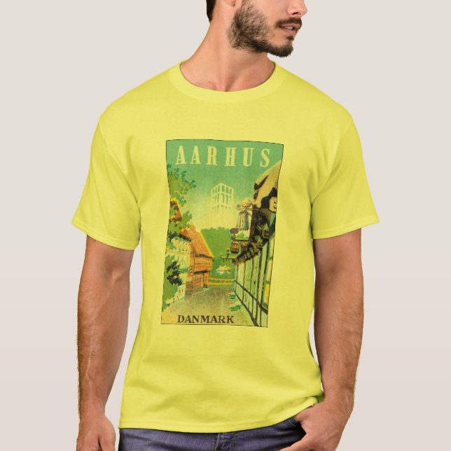 AARHUS, Dänemark T-Shirt (Vorderseite)