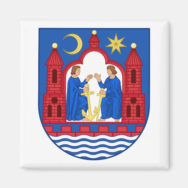 Aarhus, Dänemark-Wappen Magnet (Vorne)