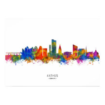 Aarhus Denmark Skyline